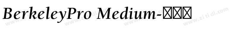 BerkeleyPro Medium字体转换 BerkeleyPro Medium字体转换